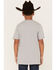 Cody James Boys' Cowboy Short Sleeve Graphic T-Shirt, Silver, hi-res