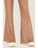 Sadie & Sage Women's Inferno Sequin Flare Pants, Sand, hi-res