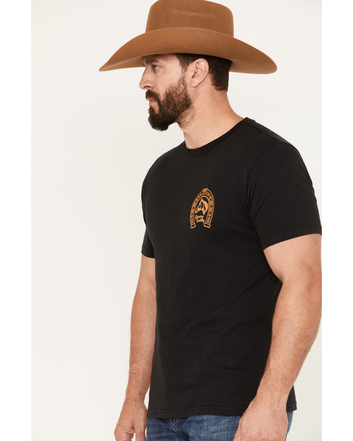 Image #2 - Brixton Men's Horseshoe Graphic Short Sleeve Tailored T-Shirt, , hi-res