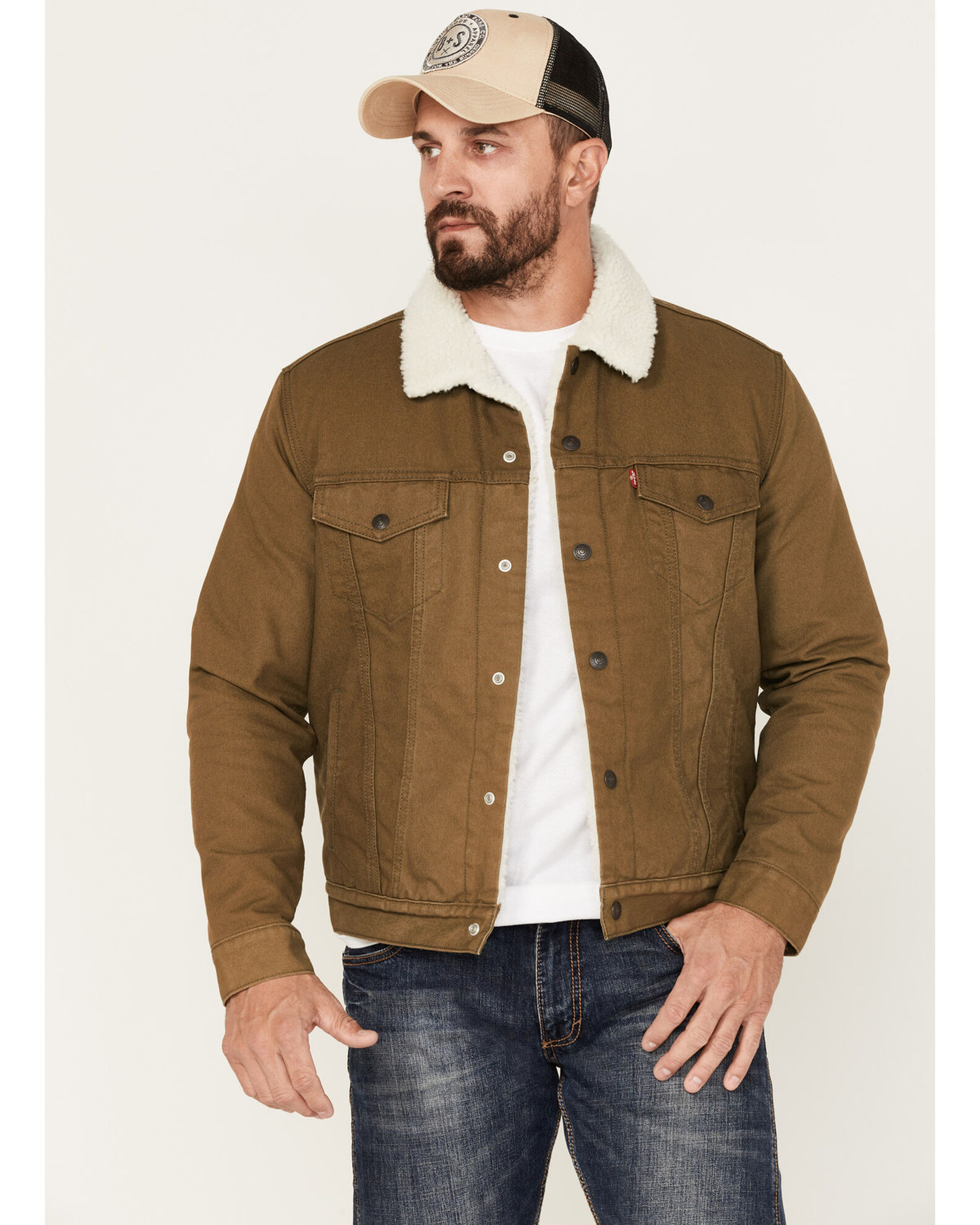 Levi's Men's Sherpa Lined Trucker Jacket | Boot Barn