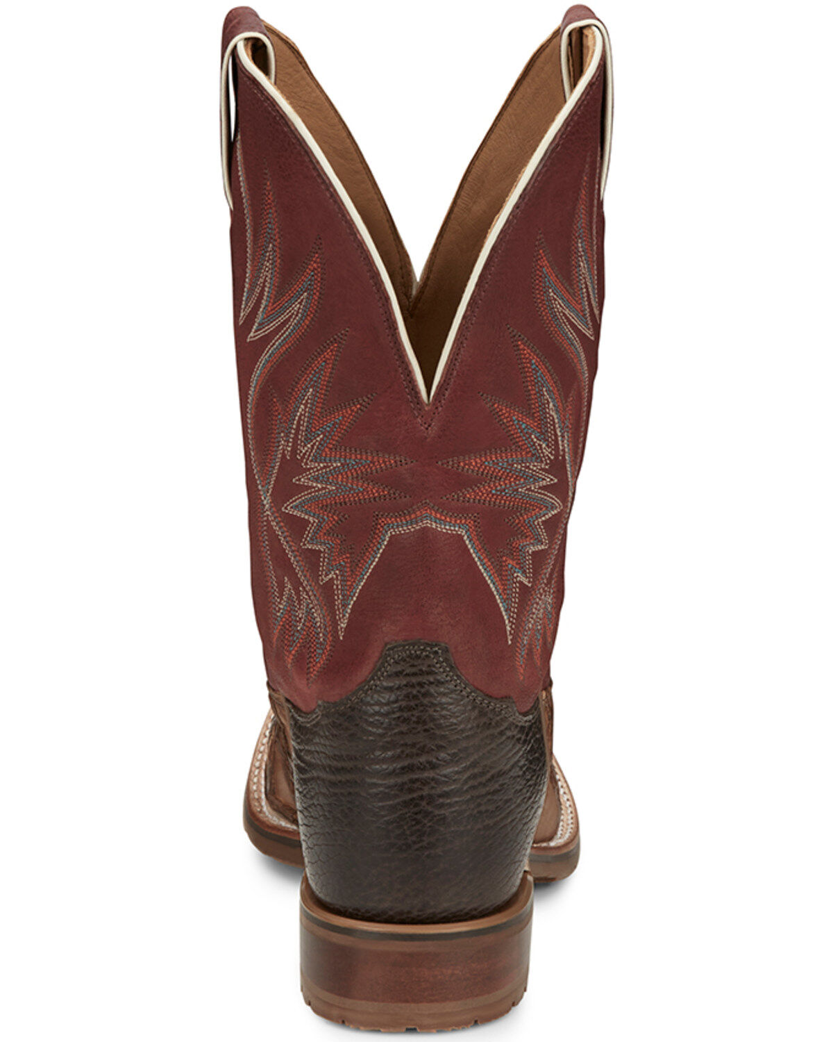 Image #5 - Tony Lama Men's Prescott Exotic Pirarucu Western Boots - Broad Square Toe, Chocolate, hi-res