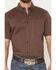 Image #3 - Cody James Men's Basic Twill Short Sleeve Button-Down Stretch Western Shirt, Coffee, hi-res