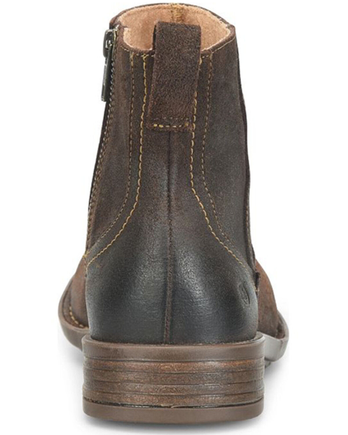 Image #5 - Born Men's Reed Ankle Boots - Round Toe, Chocolate, hi-res