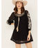 Image #2 - Shyanne Women's Gauze Embroidered Mini Dress, Black, hi-res
