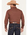Image #4 - Ely Walker Men's Solid Long Sleeve Pearl Snap Western Shirt - Tall, Burgundy, hi-res