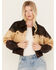Image #1 - Cleo + Wolf Women's Ombre Cropped Leather Jacket, Sage, hi-res