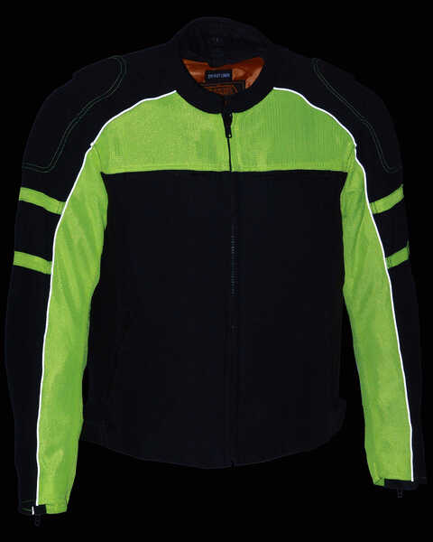 Milwaukee Leather Men's Mesh Racing Jacket with Removable Rain Jacket Liner - 5X, , hi-res