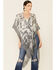 Shyanne Women's Tie Dye Shawl , Charcoal, hi-res