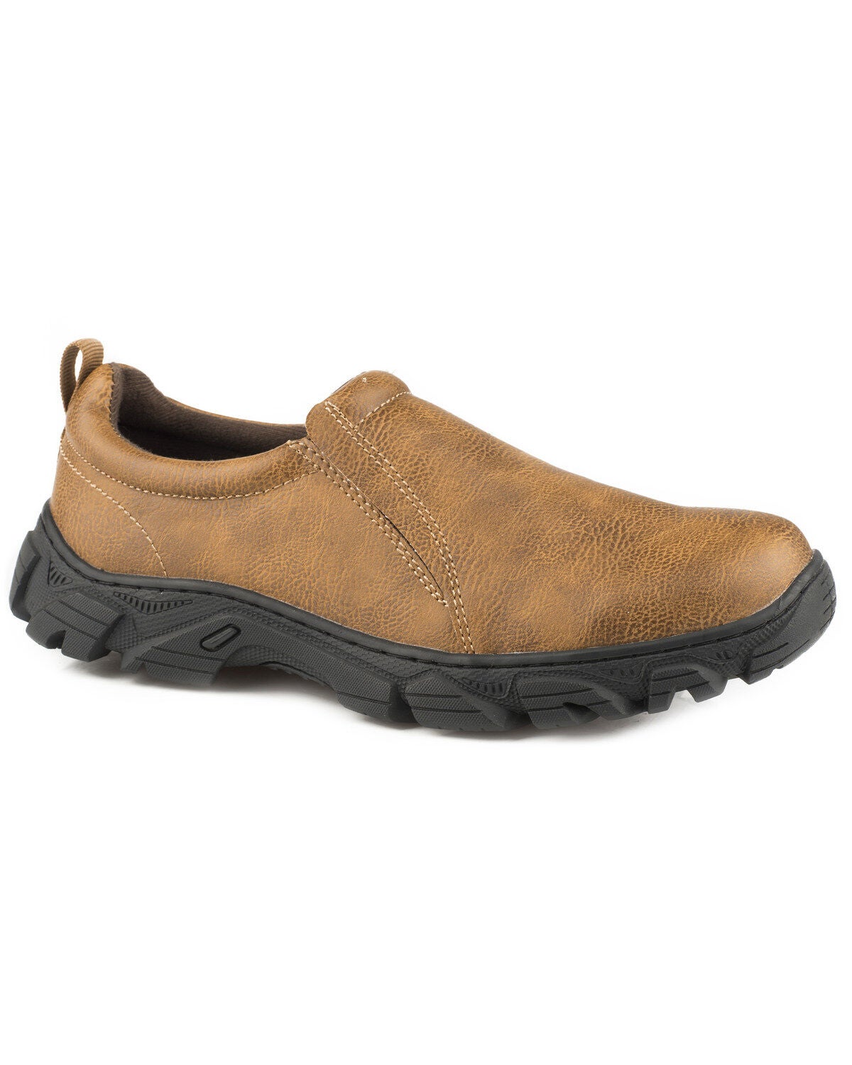 Roper Men's Cotter Faux Leather Shoes, Tan, hi-res