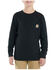 Carhartt Youth Boys' Camo Print Logo Graphic Long Sleeve Pocket T-Shirt, Caviar, hi-res