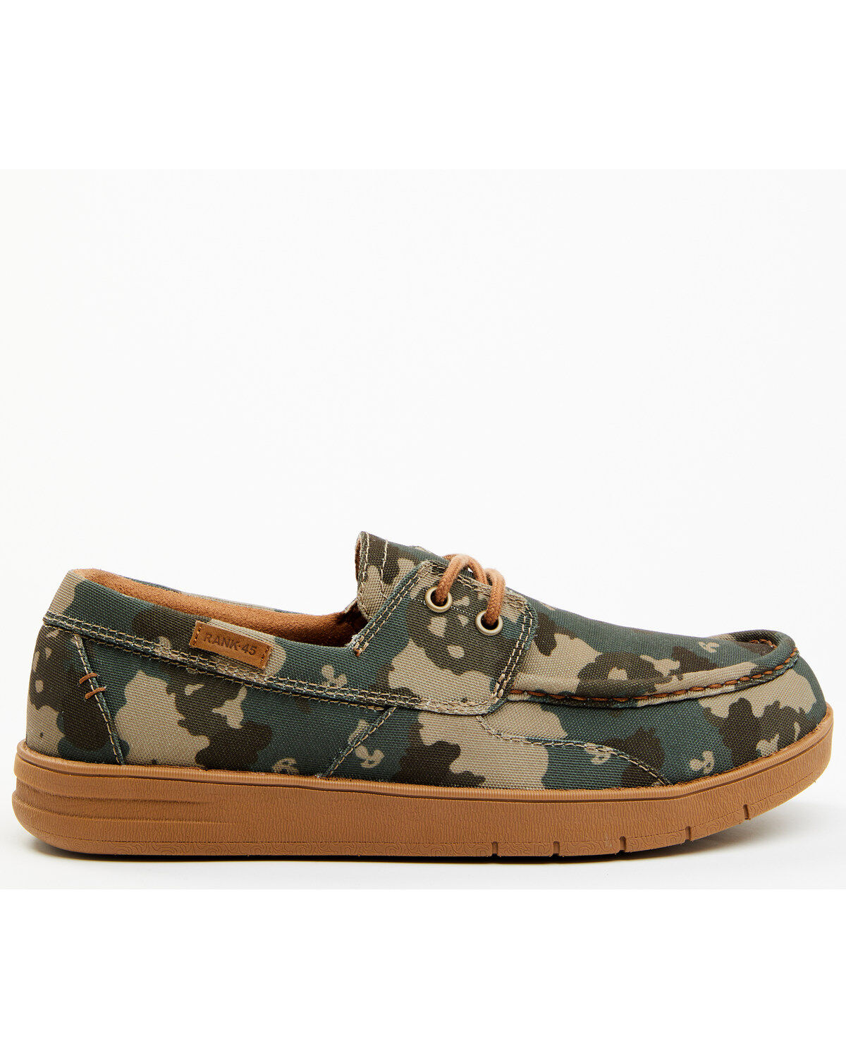 Image #2 - RANK 45® Men's Sanford 3 Camo Print Western Casual Shoes - Moc Toe, , hi-res