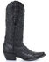 Image #2 - Corral Women's Black Lorraine Western Boots - Snip Toe, Black, hi-res