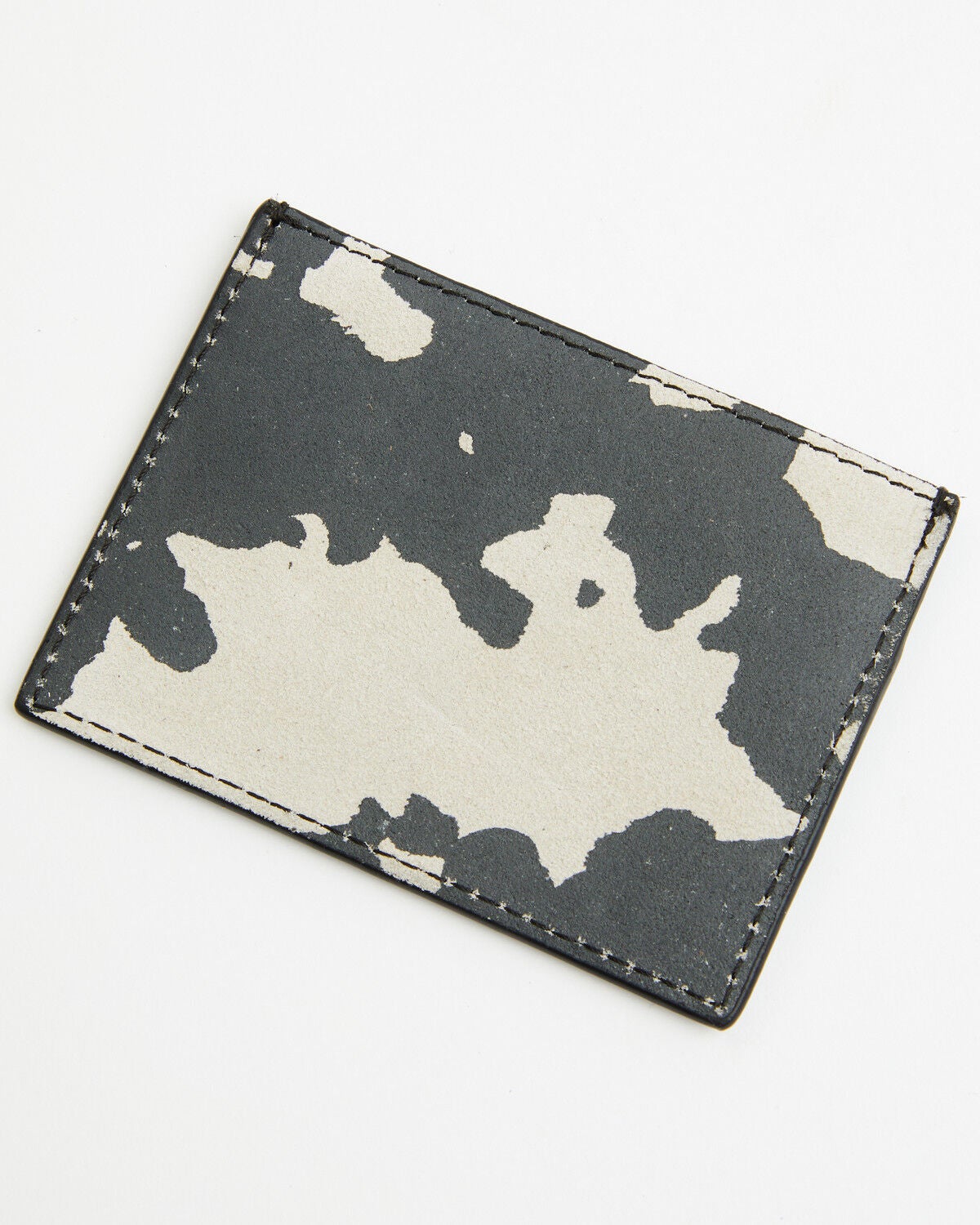 Image #2 - Shyanne Women's Cow Print Suede Credit Card Wallet, Black, hi-res