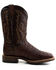 Dan Post Men's Alamosa Hand Ostrich Quill Western Boots - Broad Square Toe, Brown, hi-res