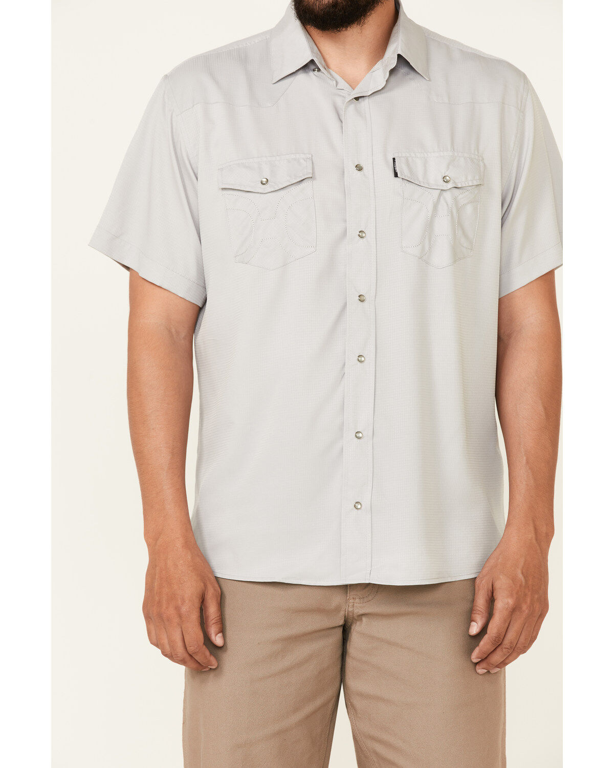 Image #3 - Hooey Men's Solid Habitat Sol Short Sleeve Snap Western Shirt, , hi-res