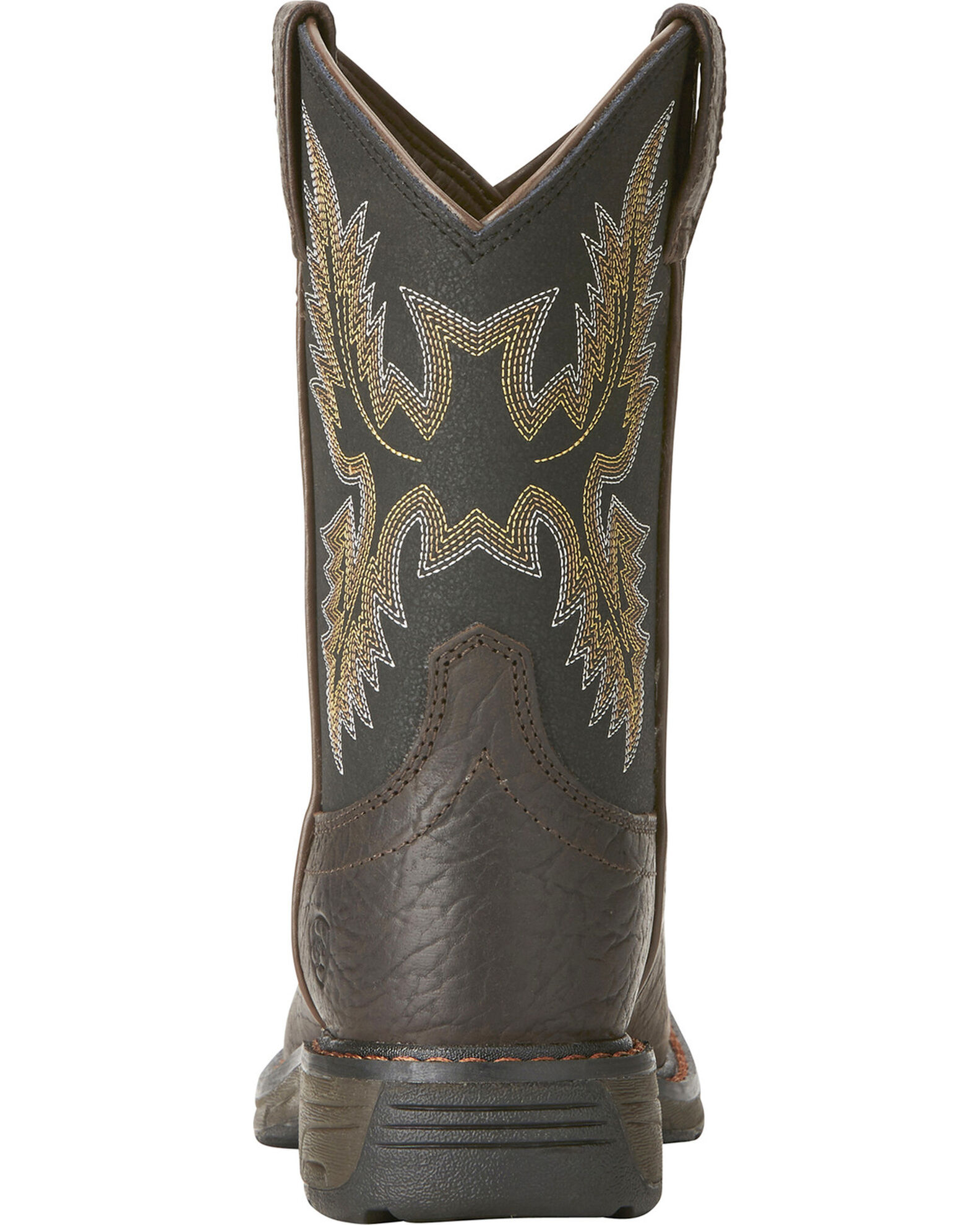 Image #9 - Ariat Youth Boys' Workhog Bruin Western Boots, Brown, hi-res