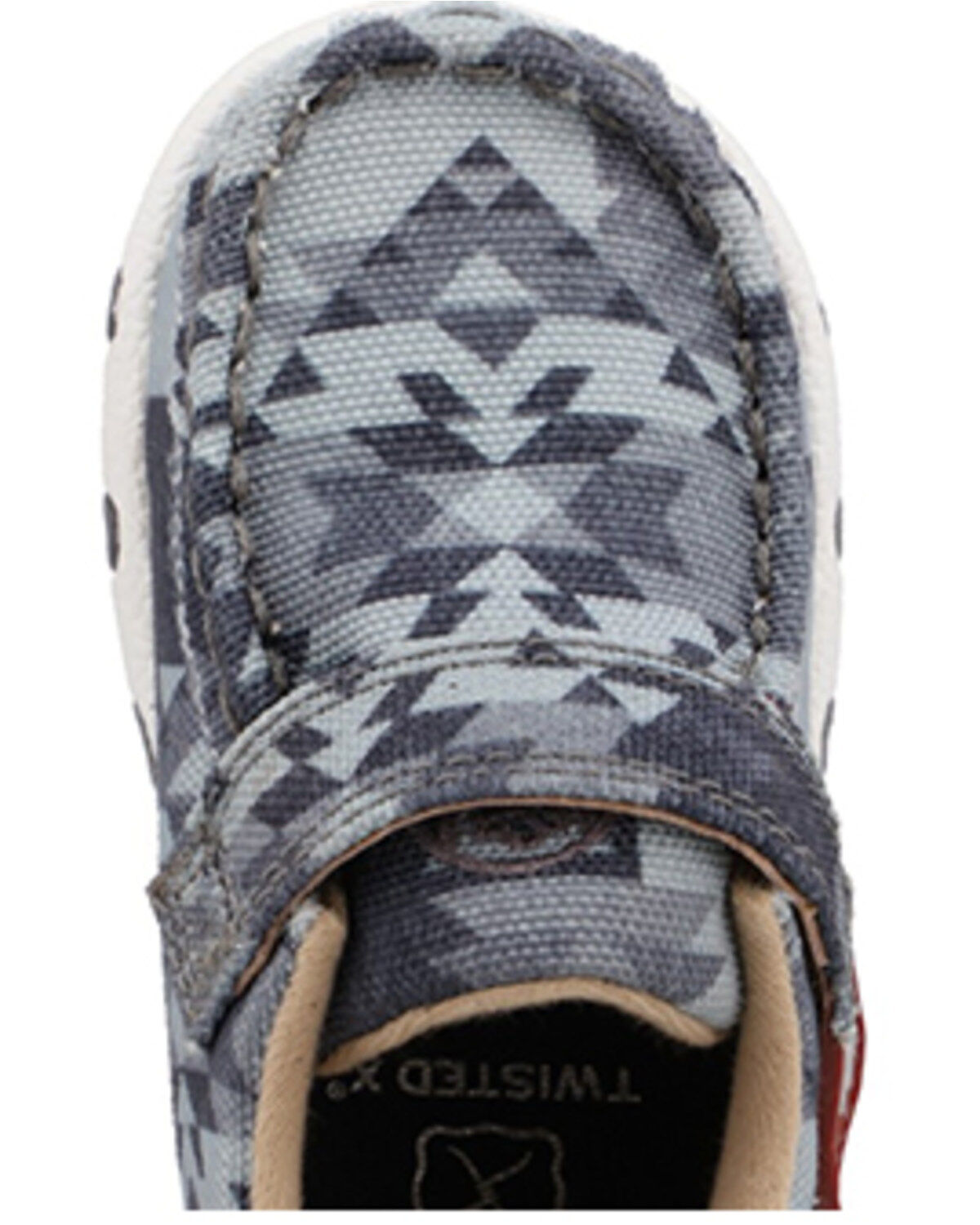 Image #6 - Hooey by Twisted X Infant Driving Mocs, Grey, hi-res
