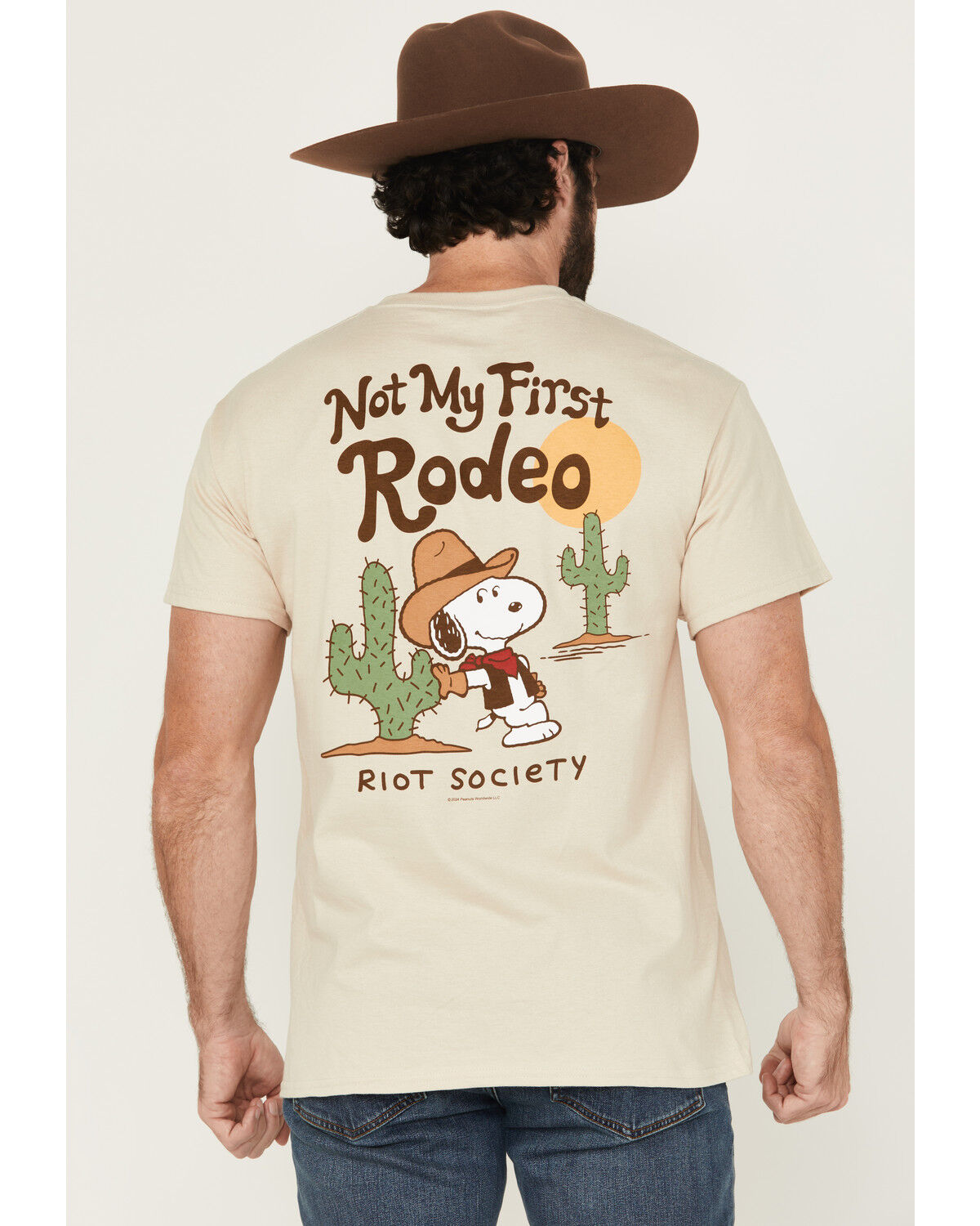 Image #1 - Riot Society Men's Peanuts Not My First Rodeo Short Sleeve Graphic T-Shirt, , hi-res