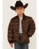 Image #1 - Roper Boys' Brown Rangewear Quilted Poly Fill Down Jacket , , hi-res