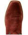 Image #4 - Ariat Men's Futurity Time Roughout Western Boots - Square Toe, Red, hi-res
