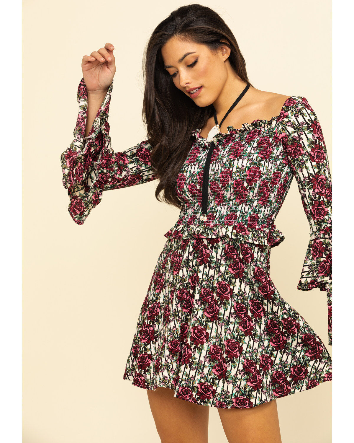 cowgirl print dress