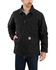 Carhartt Men's Black Washed Duck Sherpa Lined Work Coat - Big , Black, hi-res