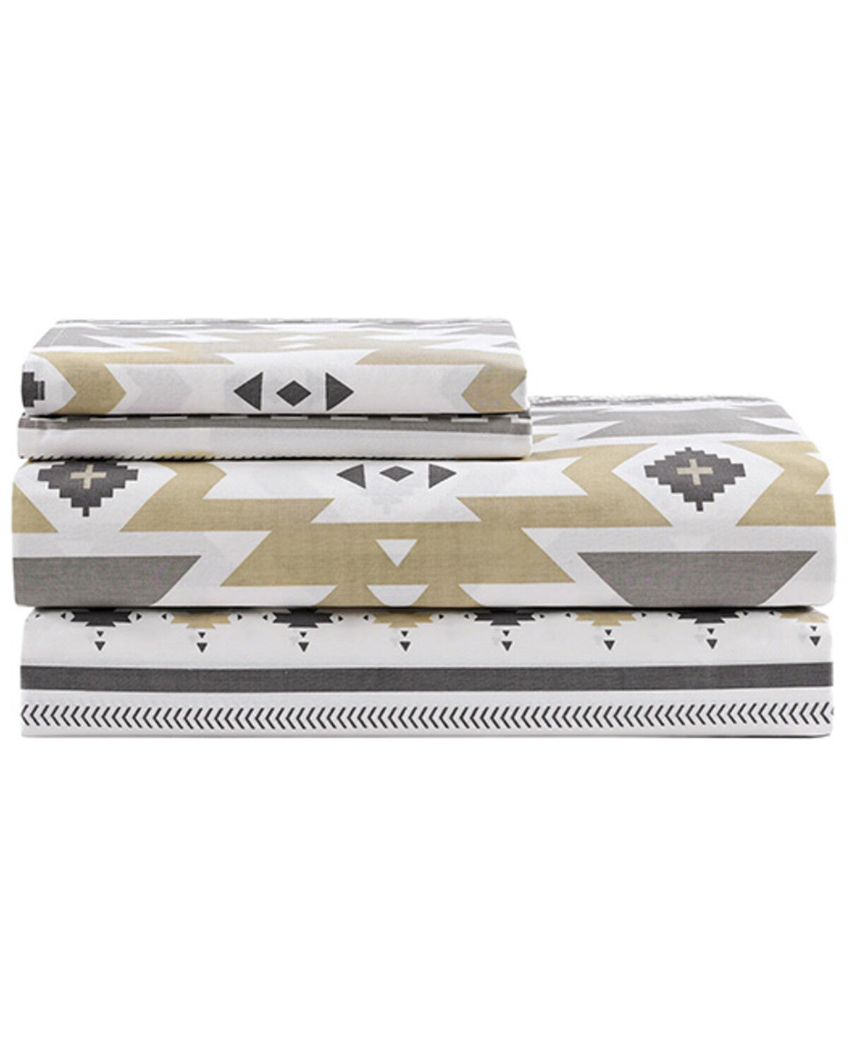 Image #2 - HiEnd Accents 200TC Cotton Desert Sage 4 Piece Sheet Set - Queen Size, Multi, hi-res