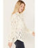 Shyanne Women's Lace Fringe Button-Down Shacket, Cream, hi-res