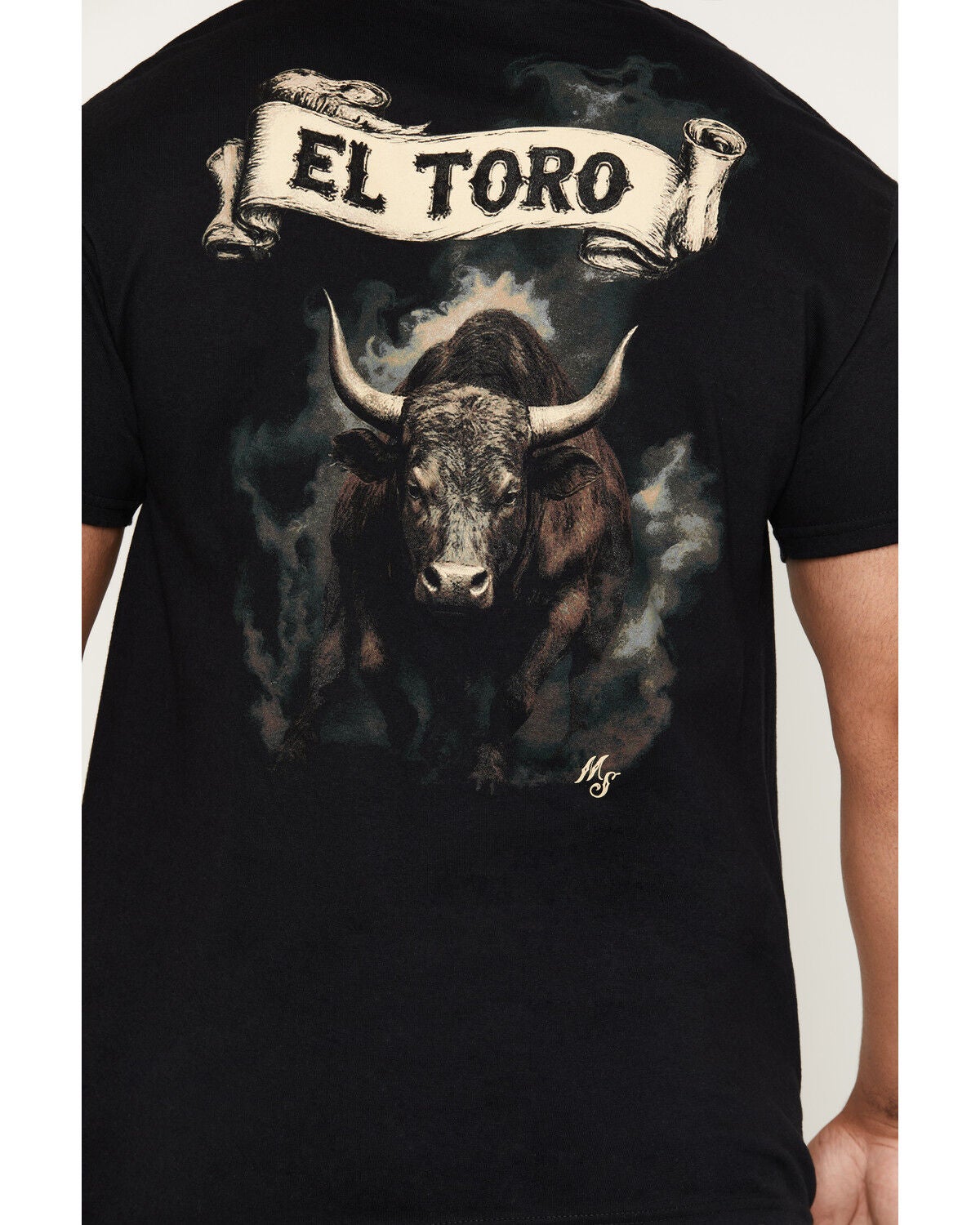 Image #4 - Moonshine Spirit Men's El Toro Short Sleeve Graphic T-Shirt, Black, hi-res