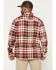 Image #4 - Hawx Men's Mac Plaid Print Long Sleeve Button-Down Flannel Shirt, Wine, hi-res