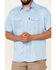 Image #3 - Hooey Men's Habitat Sol Short Sleeve Pearl Snap Western Shirt , Blue, hi-res