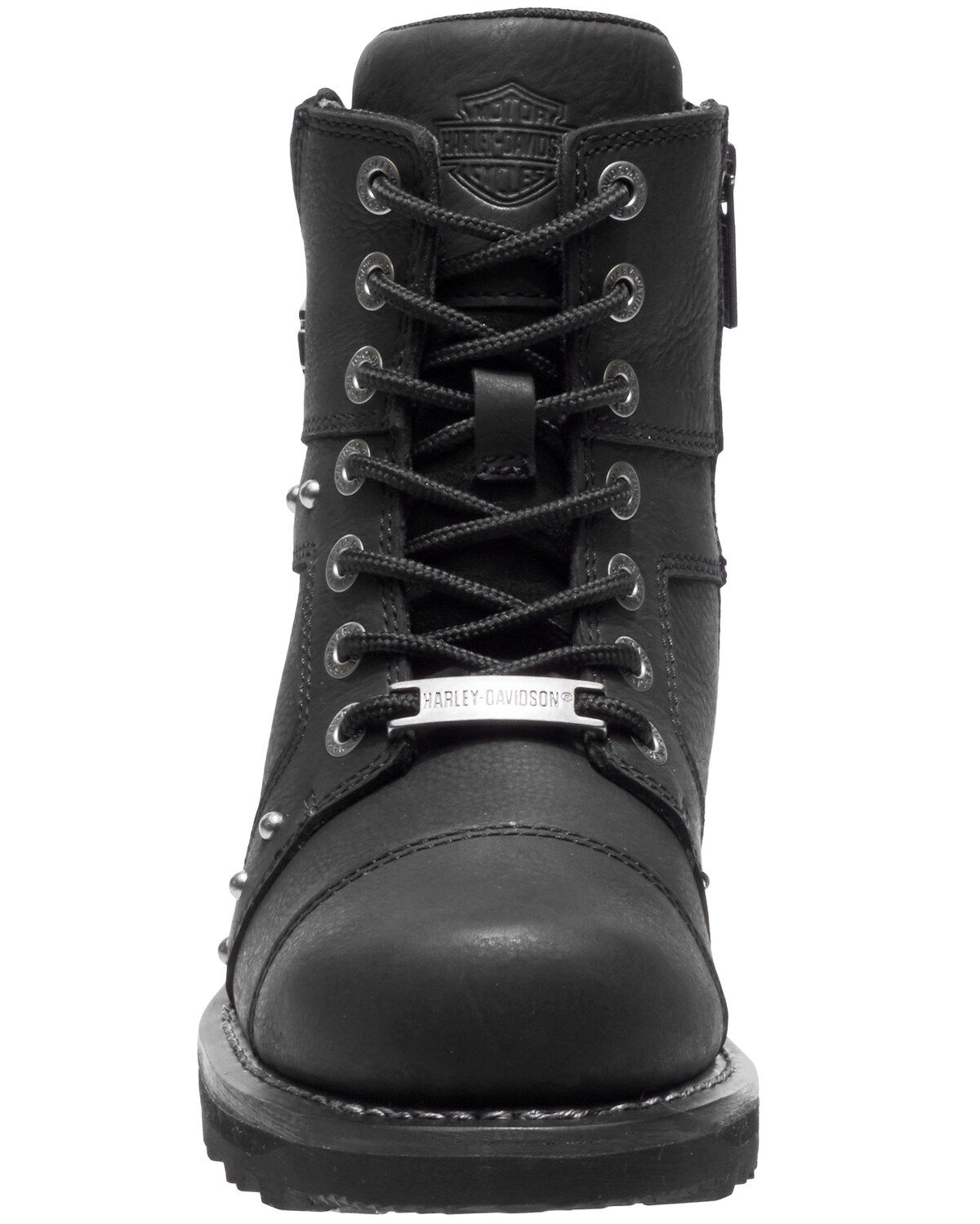 Image #5 - Harley Davidson Women's Oakleigh Moto Boots - Round Toe, Black, hi-res