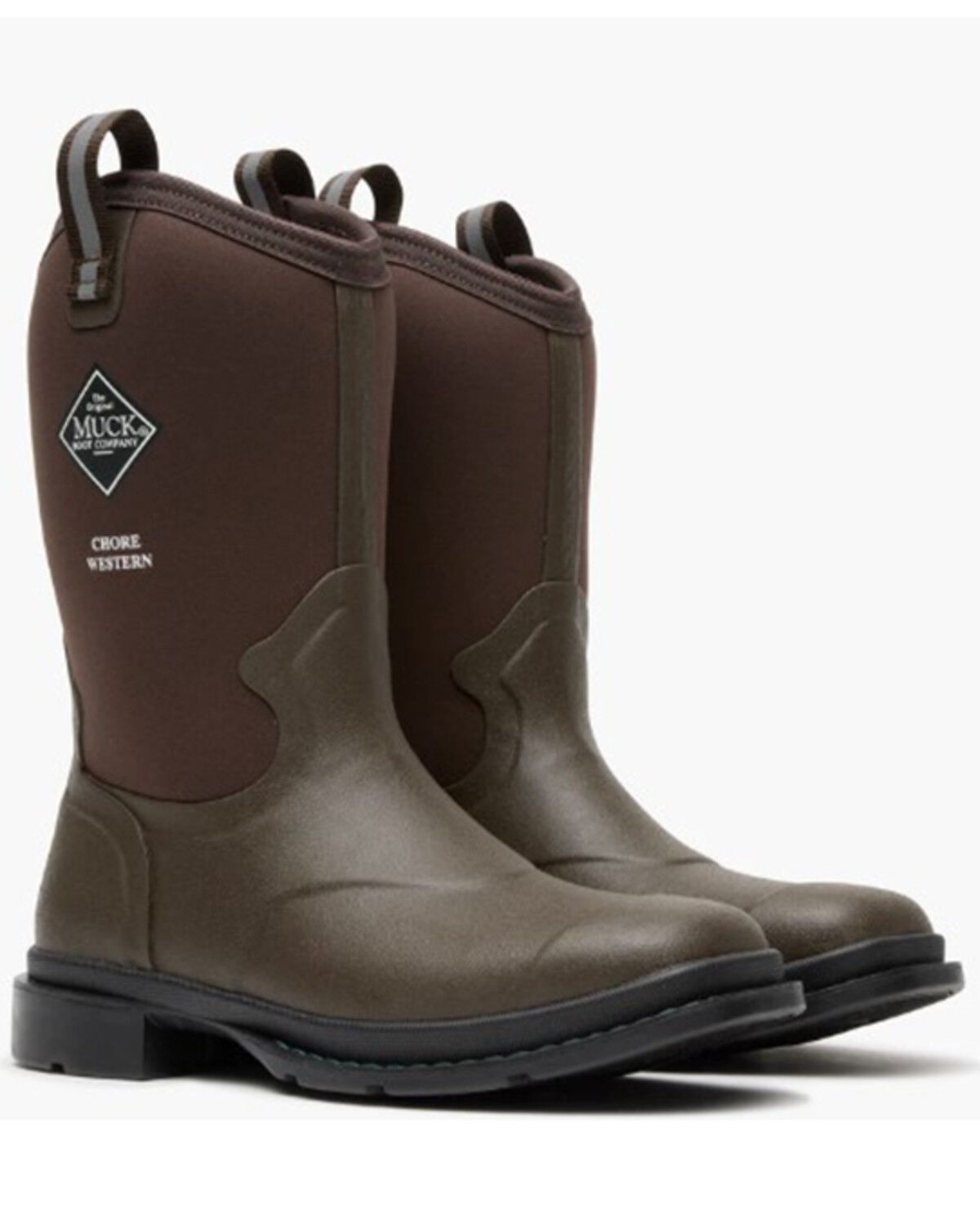 Image #3 - Muck Boots - Chore Western 12" Mid Boots - Soft Toe, Brown, hi-res