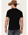 Southern Sierra Men's Texas Flag Graphic Short Sleeve T-Shirt , Black, hi-res