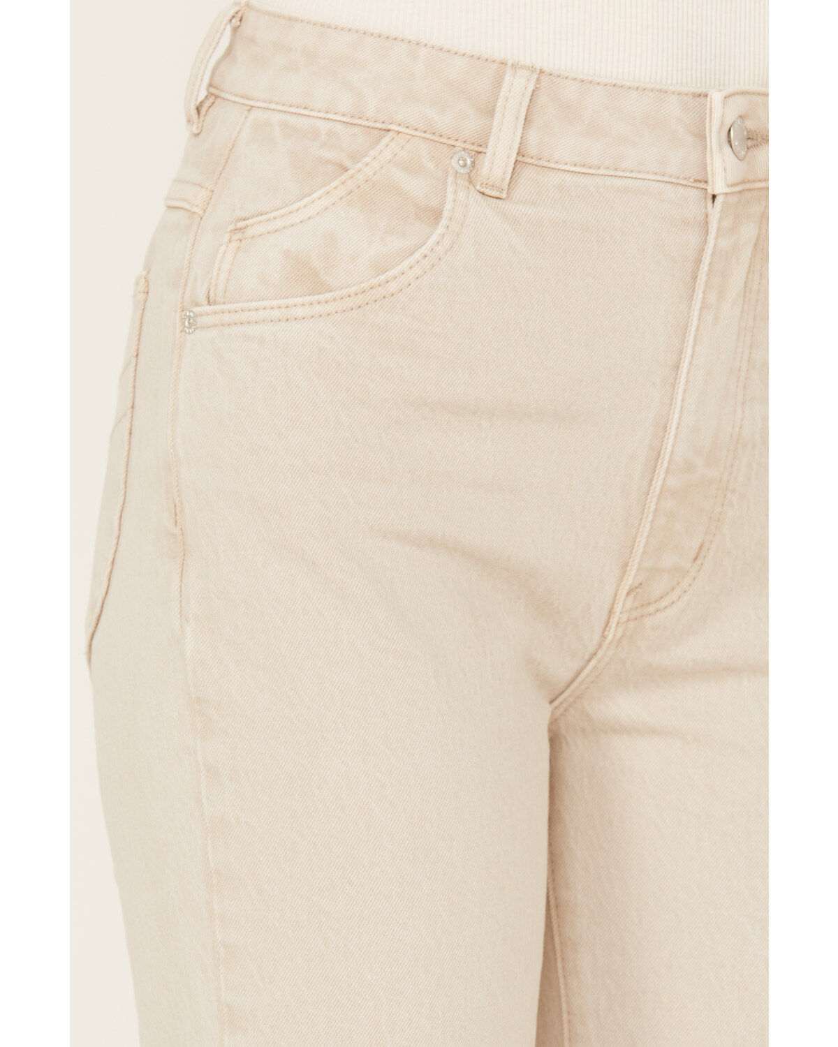 Image #2 - Rolla's Women's High Rise Ankle Straight Jeans, Off White, hi-res