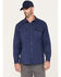 Image #2 - Hawx Men's Twill Western Snap Work Shirt, Dark Blue, hi-res