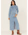 Image #1 - Wrangler Women's Light Wash Denim Maxi Dress, , hi-res