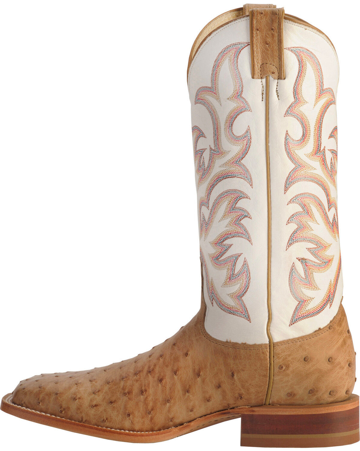 Image #3 - Justin Men's AQHA Remuda Full Quill Ostrich Exotic Boots, Tan, hi-res