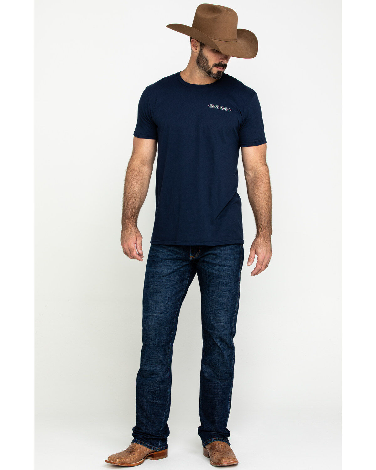 Image #6 - Wrangler Retro Men's Bryson Dark Stretch Slim Bootcut Jeans , , hi-res