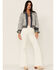 Free People Women's Ditsy Floral Denim Jacket, Multi, hi-res