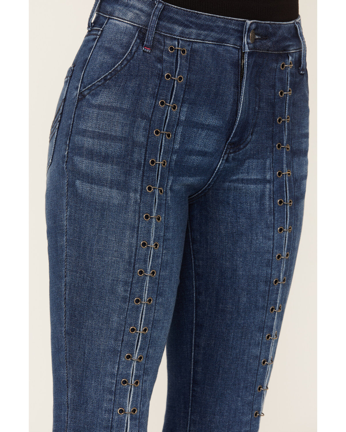 Image #2 - Idyllwind Women's Arena Avenue High Risin' Flare Jeans, Dark Wash, hi-res