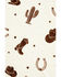 Image #4 - Boot Barn Cimarron Western Icon Fleece Blanket, Brown, hi-res