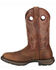Image #3 - Durango Men's Rebel Saddle Western Boots, Bark, hi-res