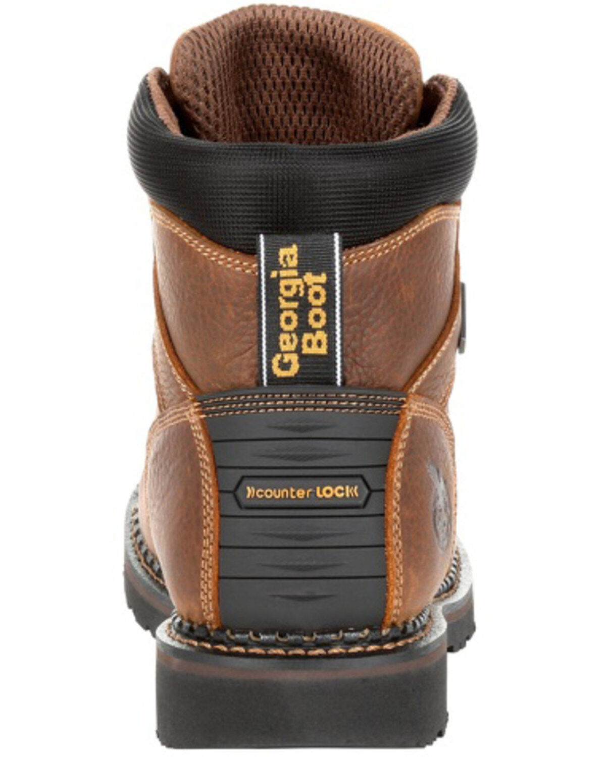 Image #4 - Georgia Boot Men's Giant Revamp Waterproof Work Boots - Steel Toe, Brown, hi-res