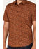 Levi's Men's Leopard Print Classic Pocket Button Up Shirt , Maroon, hi-res