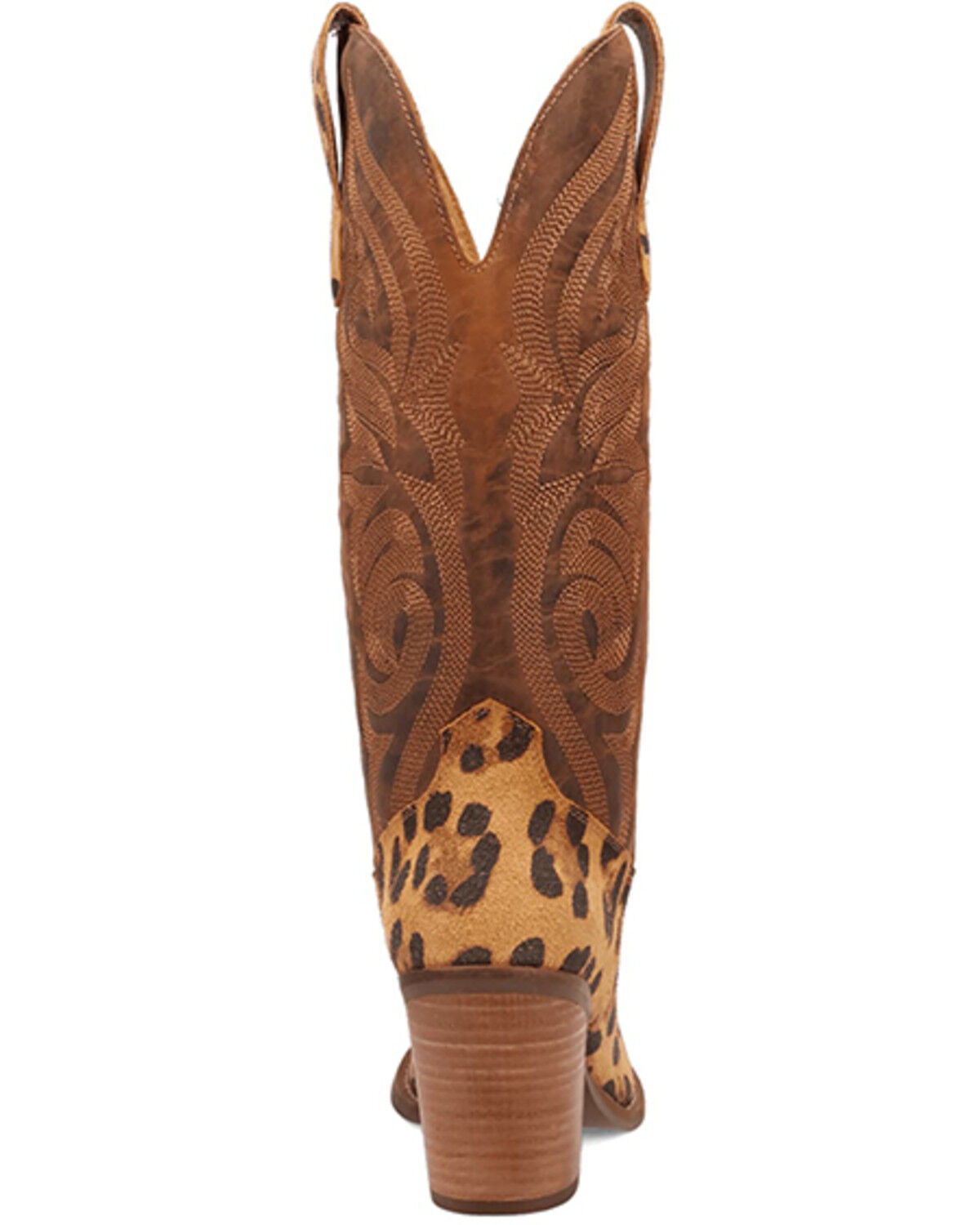 Image #5 - Dingo Women's Hensley Leopard Print Tall Western Boots - Snip Toe, Leopard, hi-res