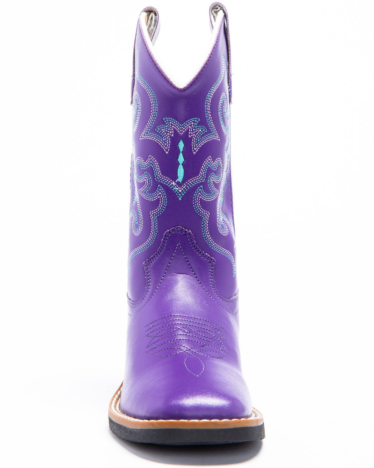 Image #4 - Shyanne Girl's Leatherette Western Boots - Wide Square Toe, , hi-res