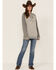 Image #2 - Kimes Ranch Women's Summer Love Sweatshirt Hooded Pullover, Grey, hi-res