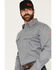 Image #2 - Hawx Men's FR Woven Long Sleeve Button-Down Work Shirt - Tall, Grey, hi-res