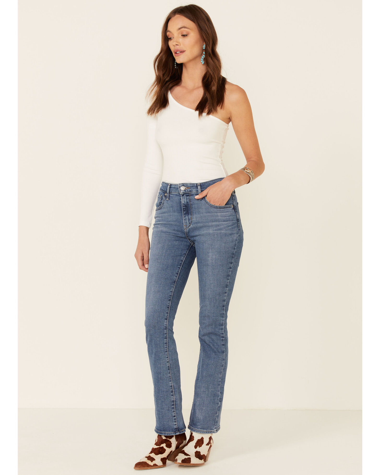 Levi's Women's 725 Lapis Speed Bootcut Jeans | Boot Barn